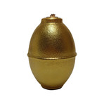 Hand Grenade Oil Lamp // Gold Lemon