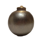 Hand Grenade Oil Lamp Set  // Silver