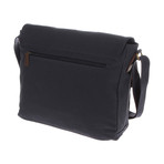 Hoxton Canvas + Leather Messenger Bag // Navy
