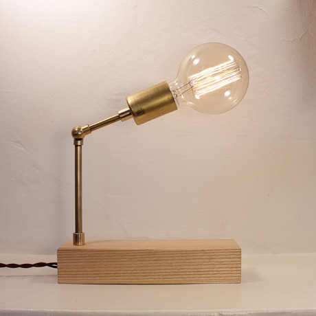 King Midas Lamp // Hickory (Cord: Red)