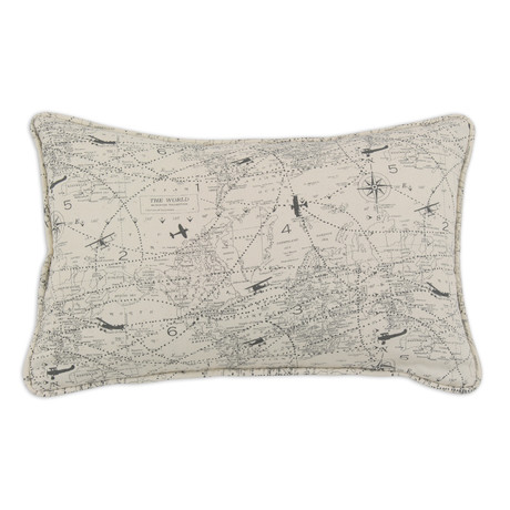 Air Traffic Corded Pillow (12.5"L x 19"W)