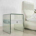 Bari Side Table (White High Gloss)