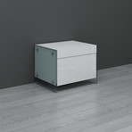 Il Vetro Side Table (White High Gloss)