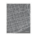 Toronto City Map (Black)