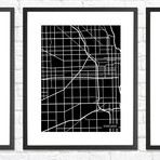 Chicago City Map (Black)