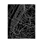 New York City Map (Black)