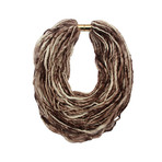 Scarf Necklace // Light Brown