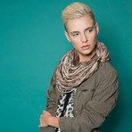 Scarf Necklace // Light Brown