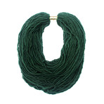 Scarf Necklace // Emerald Green