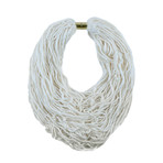 Scarf Necklace // Ivory