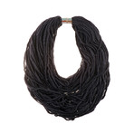 Scarf Necklace // Black