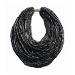 Scarf Necklace // Dark Grey