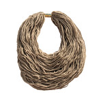 Scarf Necklace // Beige