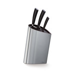 Steel Ceppo Knife Set of 3 // Black Resin Handle