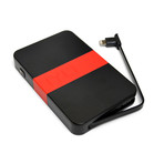 Tylt // ENERGI 3K+ Portable Power Pack for iPad + iPhone (Black + Red)