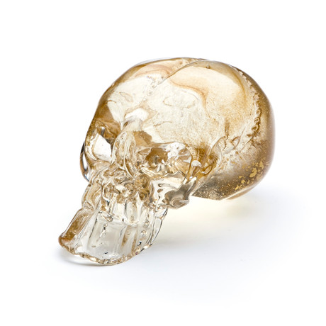 Guilded Skull // Clear + Gold Leaf