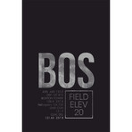 BOS // Boston (Print - 12" x 18")