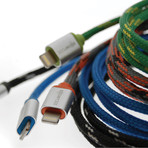 Retro Cables // Lightning to USB (Black)