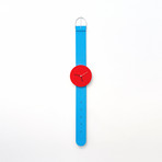 Watch Clock // Red & Blue