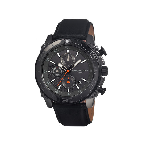Speed Timer III Leather-Strap Watch  // GIOGFBC004
