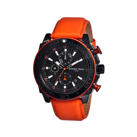 Speed Timer III Leather-Strap Watch  // GIOGFBC001