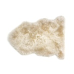 Premium Single Sheepskin Pelt (Ivory)