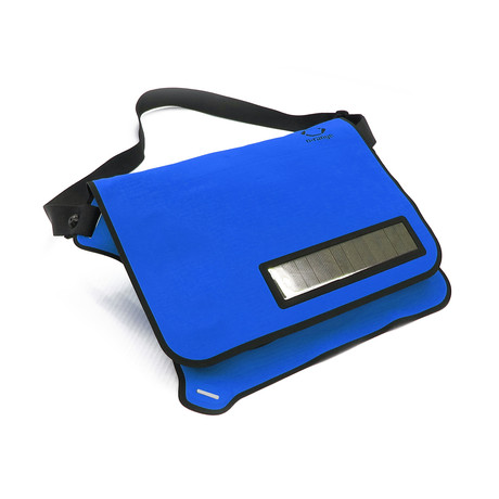 Flat Solar Messenger Bag  // Royal Blue