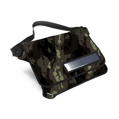 Flat Solar Messenger Bag  // Camouflage