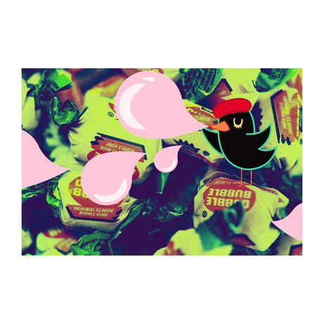 Bubble Bird (16”x24”)