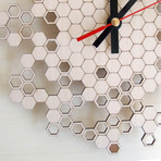 Honeycomb Clock // Engraved