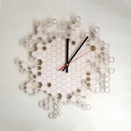 Honeycomb Clock // Large