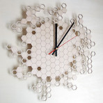 Honeycomb Clock // Large