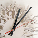 Coral Branch Clock