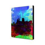 Cincinnati Watercolor Skyline (15"W x 20"H)