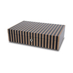 Portman 10 Watch Collector Case // Tan + Black Striped Wood