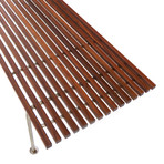Rift Bench // Walnut + Stainless Steel (48"L x 20"W x 15"H)