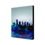 Miami Watercolor Skyline (15"W x 20"H)