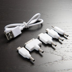 Bullet Style Portable Power + Adapters
