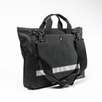 Velo Briefcase (Waxed Canvas Navy / Xpac Black)