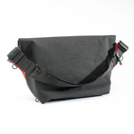 Medium Zero Messenger Bag with 13” Laptop Sleeve (Cordura Black / Xpac Red)