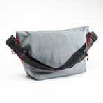 Medium Zero Messenger Bag with 13” Laptop Sleeve (Cordura Black / Xpac Red)