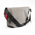 Medium Zero Messenger Bag with 13” Laptop Sleeve (Cordura Black / Xpac Red)