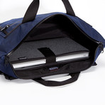 Velo Briefcase (Waxed Canvas Navy / Xpac Black)