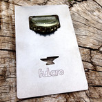 Minimalist Bottle Opener // Fulcro - Credit-Card Sized // St. Steel