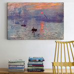 Sunrise Impression by Claude Monet (26"H x 40"W x 1.5"D)