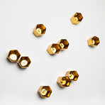 Beehive Wall Play // Gold // Set of 10