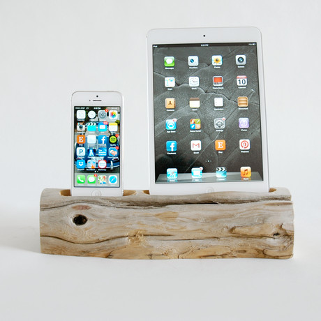 Driftwood Docking Station // iPad Mini + Phone (iPad Mini + iPhone 4)