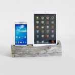 Driftwood Docking Station // iPad Mini + Phone (iPad Mini + iPhone 5/6/6+)