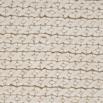 Textured Ultra Plush Wool // Ivory Crisscross (5' x 8')