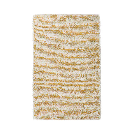 Handmade Textured Wool Shag // Yellow (2' x 3')